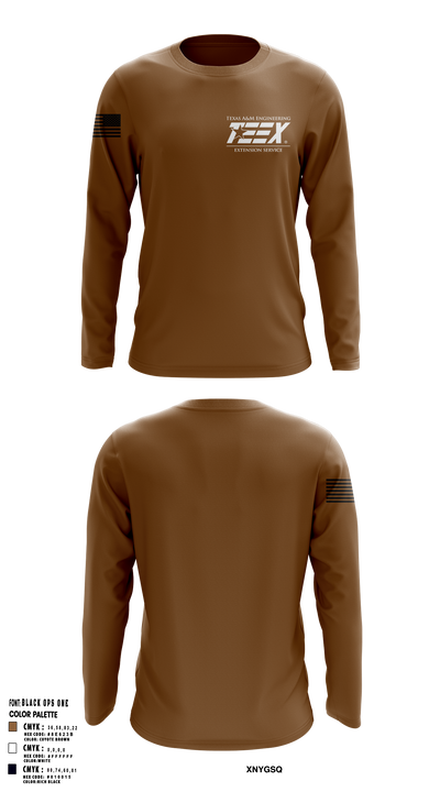 TEEX Rescue 86424683 Long Sleeve Performance Shirt 122
