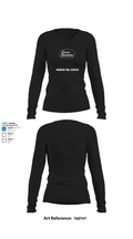 Premier Pool Service 13070505 Women's Long Sleeve V-neck Shirt - 34