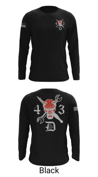Long Sleeve Performance Shirt, 4-3 DEMONS, Army, Teamtime, Team time, sublimation, custom sports apparel, team uniforms, spirit wear, spiritwear, sports uniforms, custom shirts, team store, custom team store, fundraiser sports, apparel fundraiser