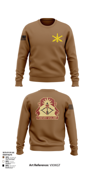 Crew Neck Sweatshirt, BTRY-B 1/188th, National Guard, Teamtime, Team time, sublimation, custom sports apparel, team uniforms, spirit wear, spiritwear, sports uniforms, custom shirts, team store, custom team store, fundraiser sports, apparel fundraiser