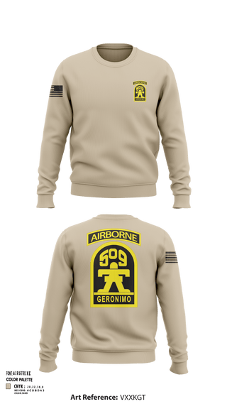 Crew Neck Sweatshirt, Geronimo, Army, Teamtime, Team time, sublimation, custom sports apparel, team uniforms, spirit wear, spiritwear, sports uniforms, custom shirts, team store, custom team store, fundraiser sports, apparel fundraiser