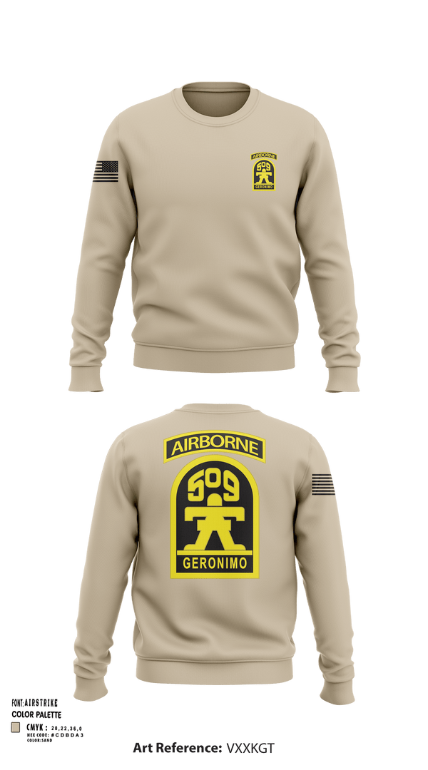 Crew Neck Sweatshirt, Geronimo, Army, Teamtime, Team time, sublimation, custom sports apparel, team uniforms, spirit wear, spiritwear, sports uniforms, custom shirts, team store, custom team store, fundraiser sports, apparel fundraiser