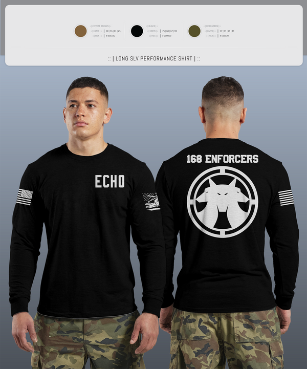 Long Sleeve Performance Shirt, Echo, Army, Teamtime, Team time, sublimation, custom sports apparel, team uniforms, spirit wear, spiritwear, sports uniforms, custom shirts, team store, custom team store, fundraiser sports, apparel fundraiser