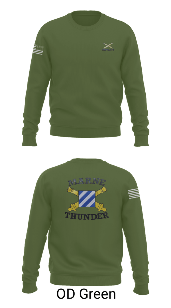 Crew Neck Sweatshirt, 3ID divarty3ID DIVARTY, Army, Teamtime, Team time, sublimation, custom sports apparel, team uniforms, spirit wear, spiritwear, sports uniforms, custom shirts, team store, custom team store, fundraiser sports, apparel fundraiser