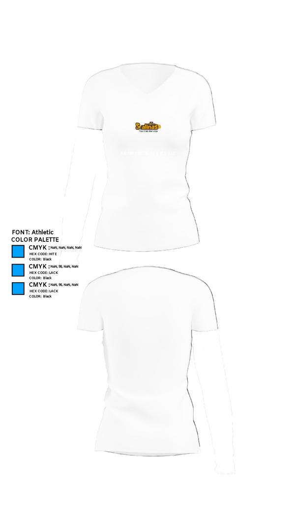 Womens Short Sleeve Vneck Shirt, Salinas taxi cab service LLC, , Teamtime, Team time, sublimation, custom sports apparel, team uniforms, spirit wear, spiritwear, sports uniforms, custom shirts, team store, custom team store, fundraiser sports, apparel fundraiser