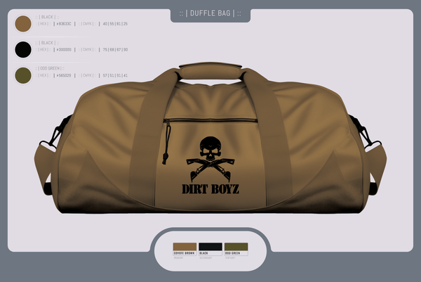 Duffle Bag, Dirt boyz, Air Force, Teamtime, Team time, sublimation, custom sports apparel, team uniforms, spirit wear, spiritwear, sports uniforms, custom shirts, team store, custom team store, fundraiser sports, apparel fundraiser