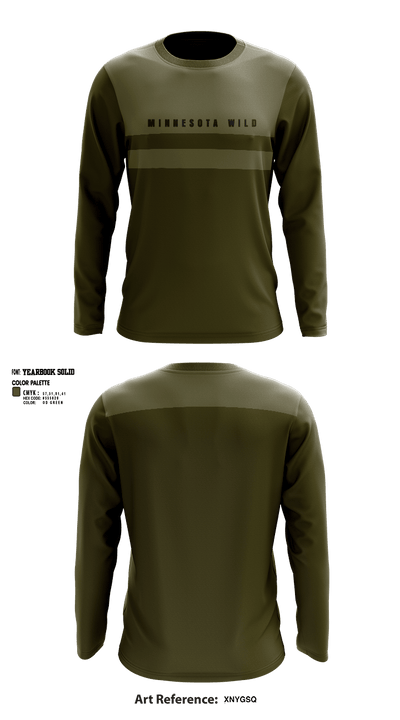 Minnesota wild 9416841 Long Sleeve Performance Shirt 1