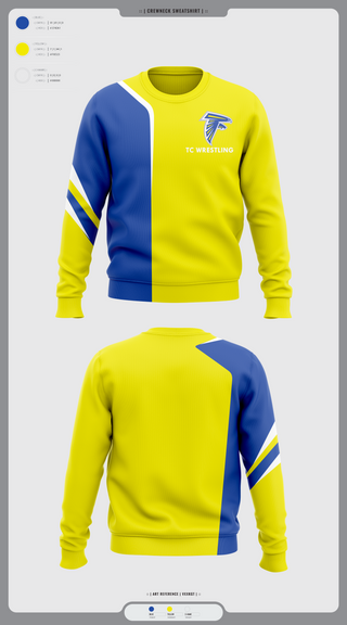 Crew Neck Sweatshirt, Todd County High School Wrestling, Wrestling, Teamtime, Team time, sublimation, custom sports apparel, team uniforms, spirit wear, spiritwear, sports uniforms, custom shirts, team store, custom team store, fundraiser sports, apparel fundraiser