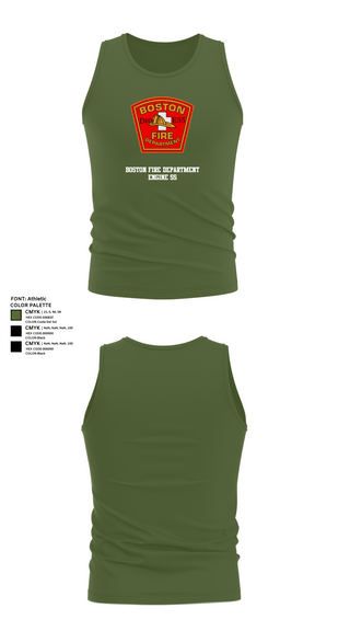 Tank Top, Boston Fire Department Engine 55, , Teamtime, Team time, sublimation, custom sports apparel, team uniforms, spirit wear, spiritwear, sports uniforms, custom shirts, team store, custom team store, fundraiser sports, apparel fundraiser