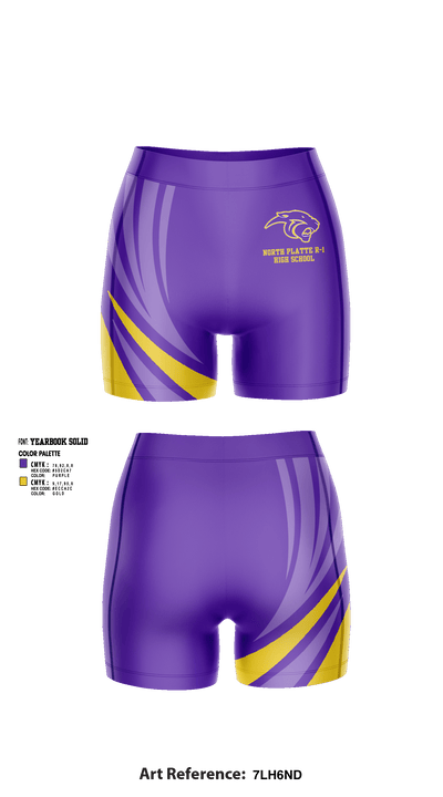 North Platte R-1 High School Volleyball 89959368 Women's Compression Shorts - 1