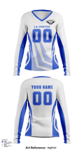 La Center Middle School Volleyball 28630738 Women's Long Sleeve V-neck Shirt - 120