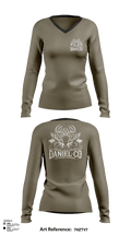 Daniel Co 76790421 Women's Long Sleeve V-neck Shirt - 103