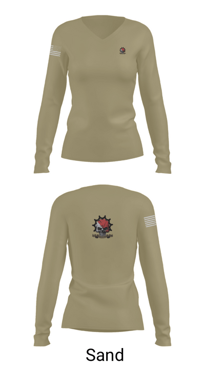 Bonecrushers 66346307 Women's Long Sleeve V-neck Shirt - 97