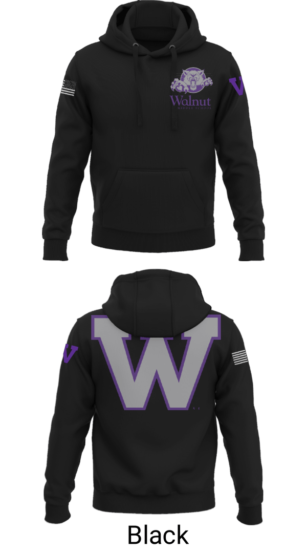 Hoodie, Walnut Middle School, Spirit Store, Teamtime, Team time, sublimation, custom sports apparel, team uniforms, spirit wear, spiritwear, sports uniforms, custom shirts, team store, custom team store, fundraiser sports, apparel fundraiser