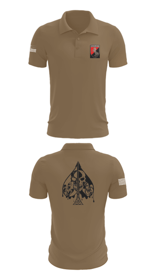 Short Sleeve Performance Polo, Dealer Company, 1/11 ACR, Army, Teamtime, Team time, sublimation, custom sports apparel, team uniforms, spirit wear, spiritwear, sports uniforms, custom shirts, team store, custom team store, fundraiser sports, apparel fundraiser