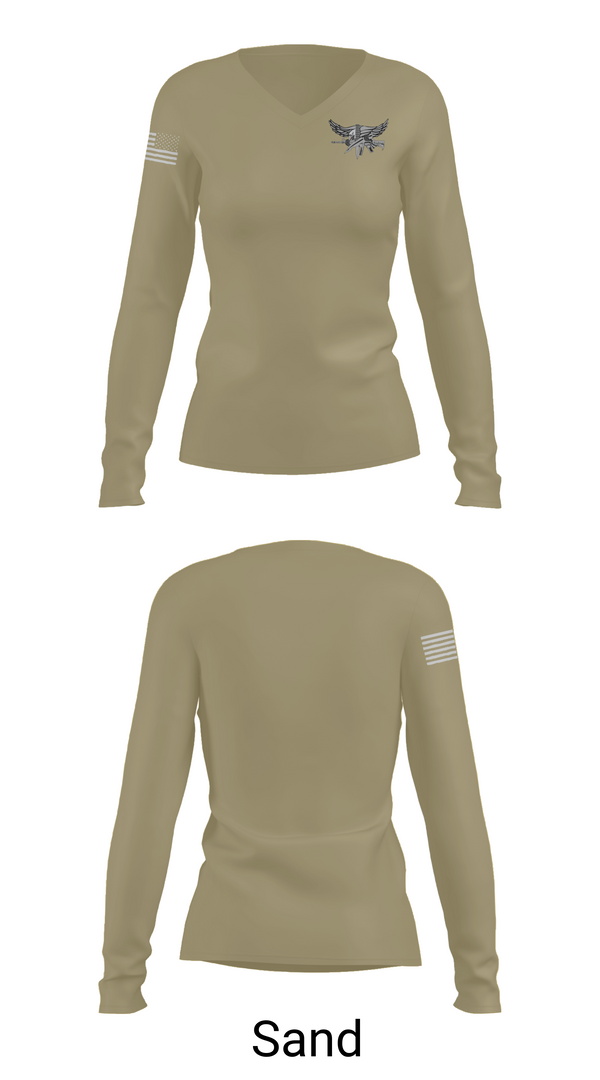 Womens Long Sleeve Vneck Shirt 1, Nicholasville Police Department Special Response Team, Police, Teamtime, Team time, sublimation, custom sports apparel, team uniforms, spirit wear, spiritwear, sports uniforms, custom shirts, team store, custom team store, fundraiser sports, apparel fundraiser