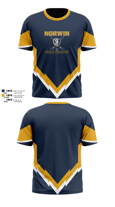 NORWIN FIELD HOCKEYTrp. A  GBG  PCO 42219116 Short Sleeve Performance Shirt - 1