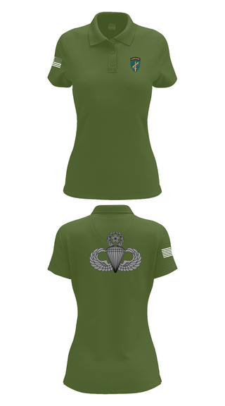 Womens Short Sleeve Performance Polo, Charlie “Chaos” Company, , Teamtime, Team time, sublimation, custom sports apparel, team uniforms, spirit wear, spiritwear, sports uniforms, custom shirts, team store, custom team store, fundraiser sports, apparel fundraiser