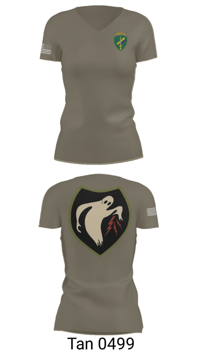 325th Tactical PSYOP Co. (A) 55785054 Women's Short Sleeve V-neck Shirt - 68