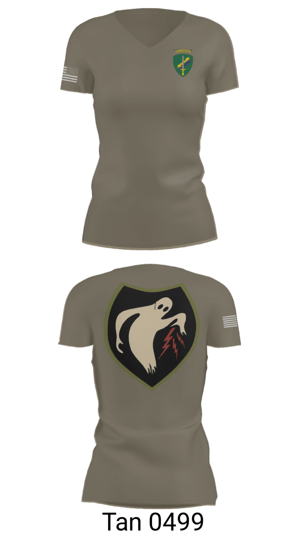Women's Short Sleeve Vneck Shirt, 325th Tactical PSYOP Co. (A), Army, Teamtime, Team time, sublimation, custom sports apparel, team uniforms, spirit wear, spiritwear, sports uniforms, custom shirts, team store, custom team store, fundraiser sports, apparel fundraiser
