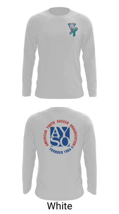 AYSO AREA 10V 37411197 Long Sleeve Performance Shirt - 7
