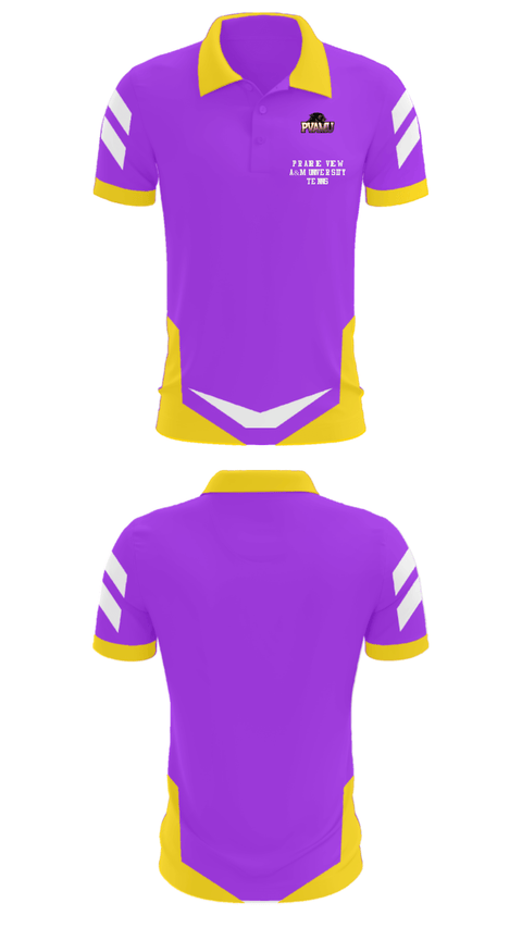 Short Sleeve Performance Polo, Prairie View A&M University Tennis, Tennis, Teamtime, Team time, sublimation, custom sports apparel, team uniforms, spirit wear, spiritwear, sports uniforms, custom shirts, team store, custom team store, fundraiser sports, apparel fundraiser