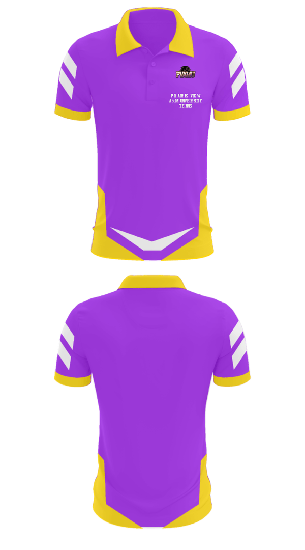Short Sleeve Performance Polo, Prairie View A&M University Tennis, Tennis, Teamtime, Team time, sublimation, custom sports apparel, team uniforms, spirit wear, spiritwear, sports uniforms, custom shirts, team store, custom team store, fundraiser sports, apparel fundraiser