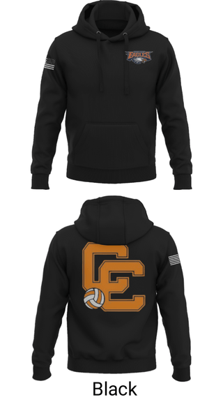 Hoodie, Clarke County High School Volleyball, Women's Volleyball, Teamtime, Team time, sublimation, custom sports apparel, team uniforms, spirit wear, spiritwear, sports uniforms, custom shirts, team store, custom team store, fundraiser sports, apparel fundraiser