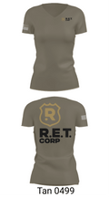 RET CORP 33326250 Women's Short Sleeve V-neck Shirt - 65
