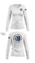 The Moss Tree Service 86074742 Women's Long Sleeve V-neck Shirt - 71