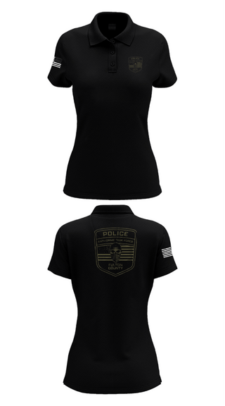 Womens Short Sleeve Performance Polo, Fulton County Anti-Crime Task Force, , Teamtime, Team time, sublimation, custom sports apparel, team uniforms, spirit wear, spiritwear, sports uniforms, custom shirts, team store, custom team store, fundraiser sports, apparel fundraiser