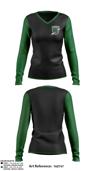 Womens Long Sleeve Vneck Shirt, Howell Cheney Technical High School Softball, Softball, Teamtime, Team time, sublimation, custom sports apparel, team uniforms, spirit wear, spiritwear, sports uniforms, custom shirts, team store, custom team store, fundraiser sports, apparel fundraiser