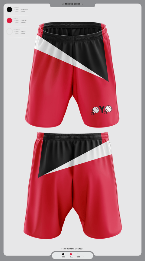 Athletic Shorts With Pockets, Oaklandon Youth Organization, Baseball, Teamtime, Team time, sublimation, custom sports apparel, team uniforms, spirit wear, spiritwear, sports uniforms, custom shirts, team store, custom team store, fundraiser sports, apparel fundraiser
