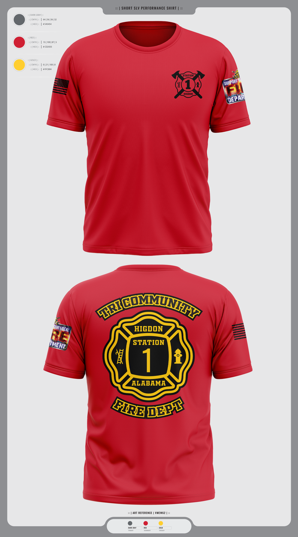Short Sleeve Performance Shirt, Tri-Community fire, Fire Department, Teamtime, Team time, sublimation, custom sports apparel, team uniforms, spirit wear, spiritwear, sports uniforms, custom shirts, team store, custom team store, fundraiser sports, apparel fundraiser