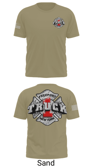 Short Sleeve Performance Shirt, Truck 1, Fire Department, Teamtime, Team time, sublimation, custom sports apparel, team uniforms, spirit wear, spiritwear, sports uniforms, custom shirts, team store, custom team store, fundraiser sports, apparel fundraiser