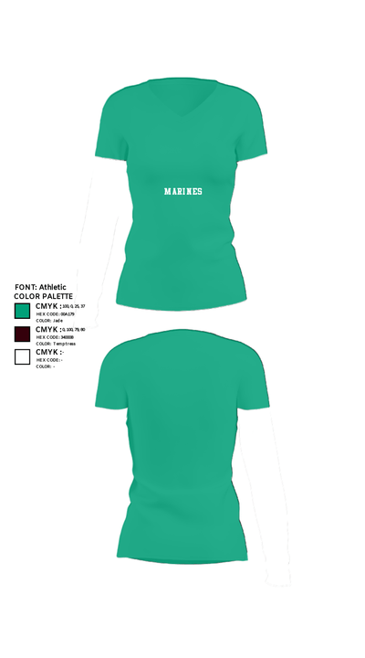 CBIRF 33492469 Women's Short Sleeve V-neck Shirt - 23