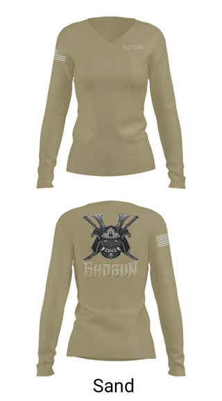 Womens Long Sleeve Vneck Shirt, Shogun, , Teamtime, Team time, sublimation, custom sports apparel, team uniforms, spirit wear, spiritwear, sports uniforms, custom shirts, team store, custom team store, fundraiser sports, apparel fundraiser