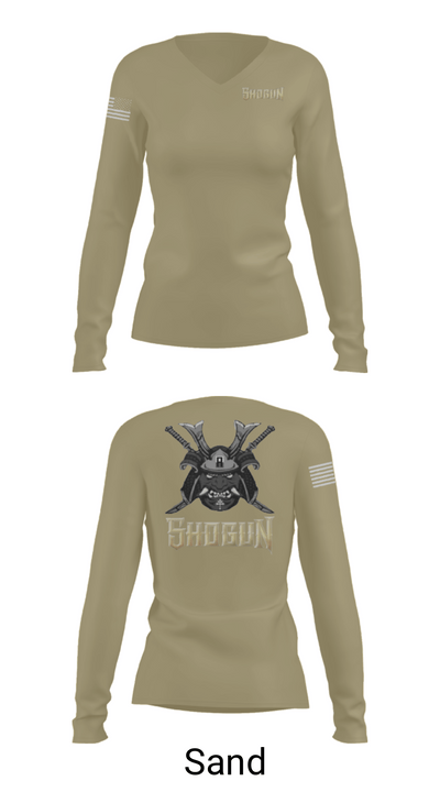 Shogun 7265480 Women's Long Sleeve V-neck Shirt - 97