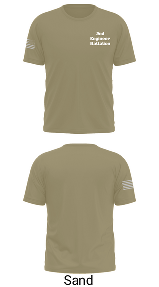 Old School Cotton Feel Shirt, 2nd Engineer Battalion, Army, Teamtime, Team time, sublimation, custom sports apparel, team uniforms, spirit wear, spiritwear, sports uniforms, custom shirts, team store, custom team store, fundraiser sports, apparel fundraiser
