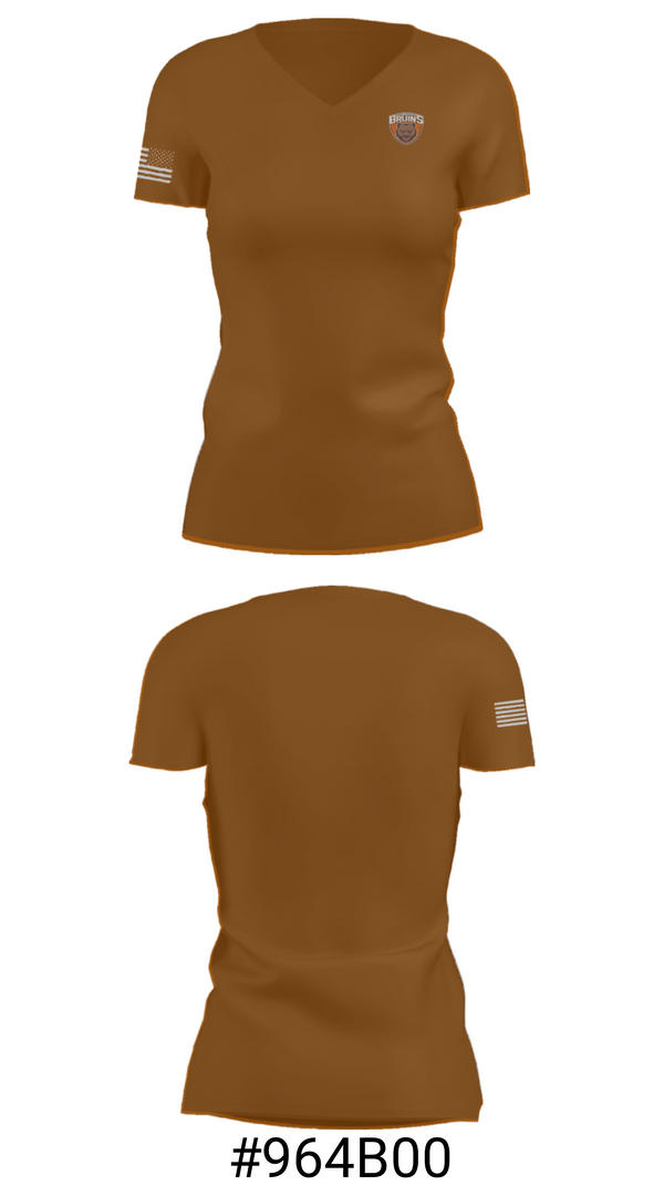 Women's Short Sleeve Vneck Shirt, Padua Franciscan High School Track, Track & Field, Teamtime, Team time, sublimation, custom sports apparel, team uniforms, spirit wear, spiritwear, sports uniforms, custom shirts, team store, custom team store, fundraiser sports, apparel fundraiser
