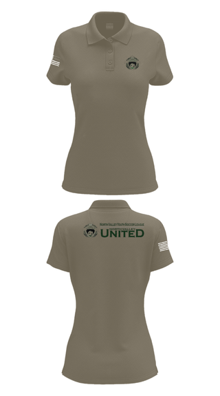 Women's Short Sleeve Performance Polo, North Valley Youth Soccer League, Men's Soccer, Teamtime, Team time, sublimation, custom sports apparel, team uniforms, spirit wear, spiritwear, sports uniforms, custom shirts, team store, custom team store, fundraiser sports, apparel fundraiser