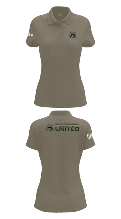 North Valley Youth Soccer League 32192697 Women's Short Sleeve Performance Polo  - 30