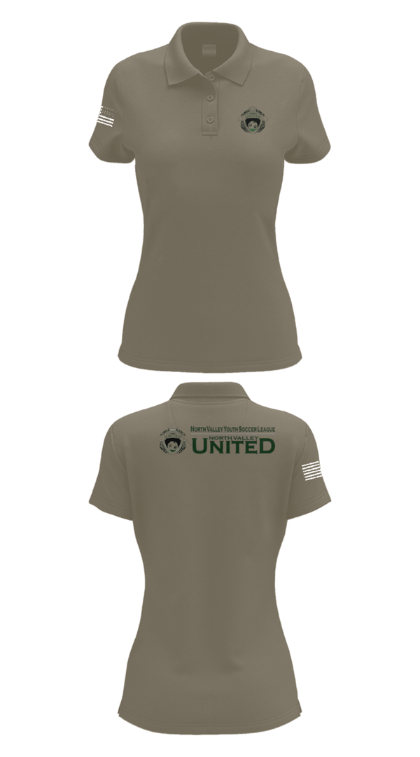 Women's Short Sleeve Performance Polo, North Valley Youth Soccer League, Men's Soccer, Teamtime, Team time, sublimation, custom sports apparel, team uniforms, spirit wear, spiritwear, sports uniforms, custom shirts, team store, custom team store, fundraiser sports, apparel fundraiser