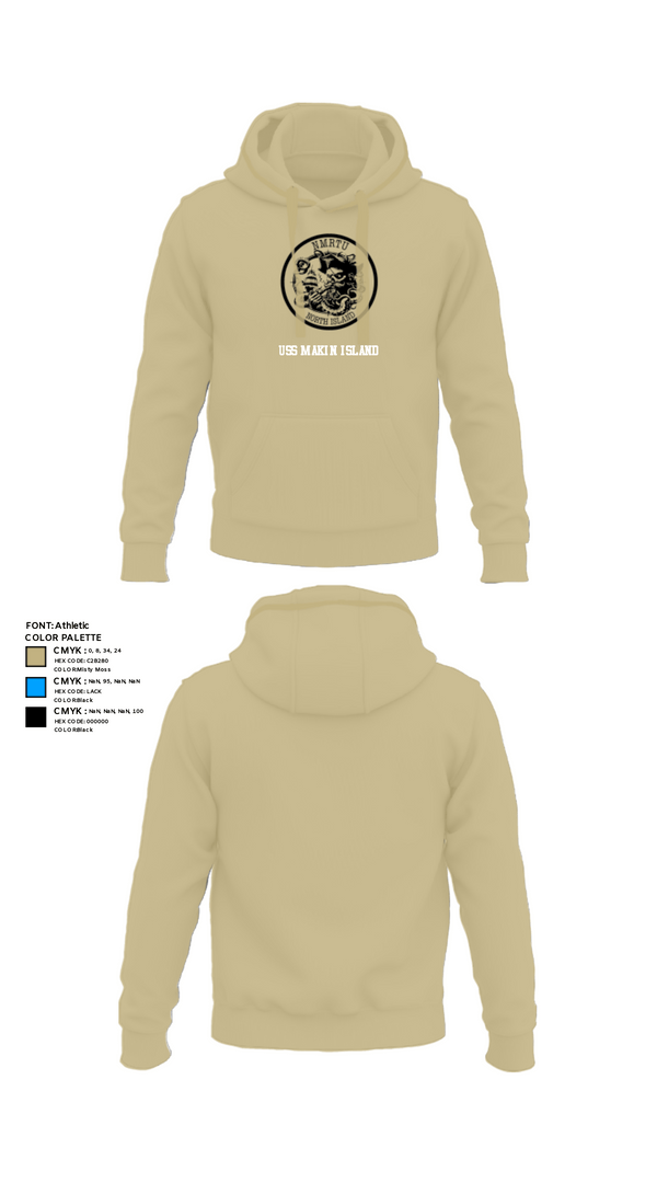 Hoodie, USS MAKIN ISLAND, Navy, Teamtime, Team time, sublimation, custom sports apparel, team uniforms, spirit wear, spiritwear, sports uniforms, custom shirts, team store, custom team store, fundraiser sports, apparel fundraiser