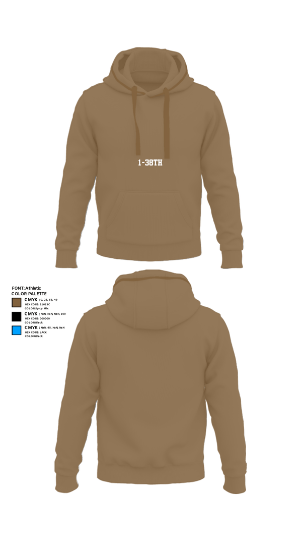 Hoodie, 1-38th, Army, Teamtime, Team time, sublimation, custom sports apparel, team uniforms, spirit wear, spiritwear, sports uniforms, custom shirts, team store, custom team store, fundraiser sports, apparel fundraiser