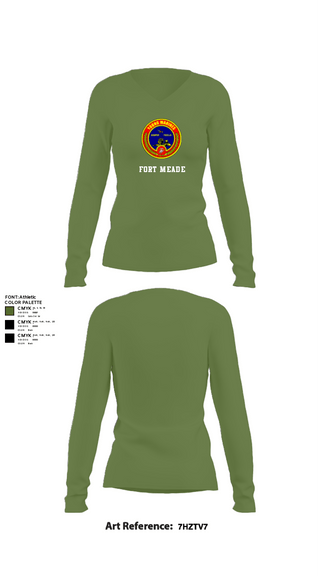 Women's Long Sleeve Vneck Shirt, Fort meade, Marines, Teamtime, Team time, sublimation, custom sports apparel, team uniforms, spirit wear, spiritwear, sports uniforms, custom shirts, team store, custom team store, fundraiser sports, apparel fundraiser
