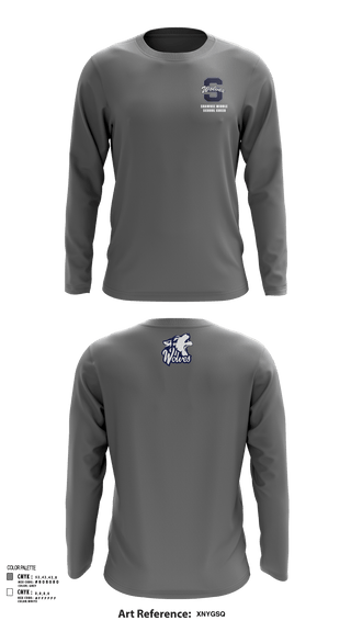 Long Sleeve Performance Shirt, Shawnee Middle School Cheer, Cheer, Teamtime, Team time, sublimation, custom sports apparel, team uniforms, spirit wear, spiritwear, sports uniforms, custom shirts, team store, custom team store, fundraiser sports, apparel fundraiser