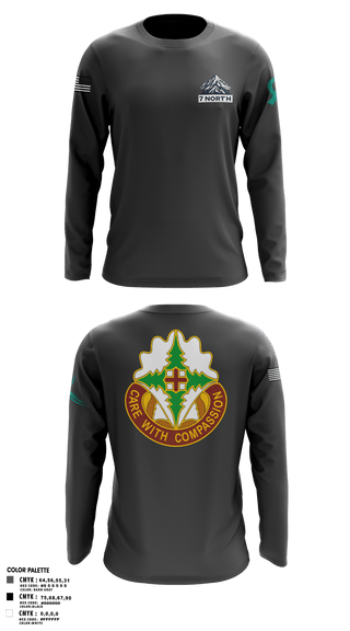 Long Sleeve Performance Shirt, 627th Hospital Center, Army, Teamtime, Team time, sublimation, custom sports apparel, team uniforms, spirit wear, spiritwear, sports uniforms, custom shirts, team store, custom team store, fundraiser sports, apparel fundraiser