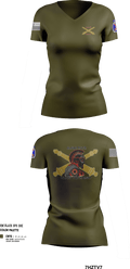 ALPHA ROCK 20137343 Women's Short Sleeve V-neck Shirt - 91