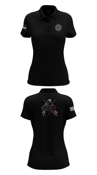 Women's Short Sleeve Performance Polo, Center for Security Forces Detachment Chesapeake, Navy, Teamtime, Team time, sublimation, custom sports apparel, team uniforms, spirit wear, spiritwear, sports uniforms, custom shirts, team store, custom team store, fundraiser sports, apparel fundraiser